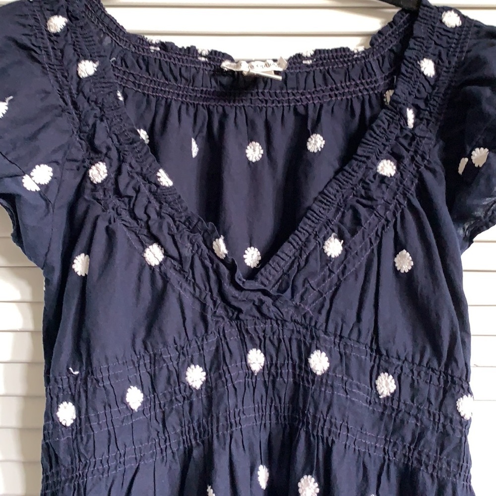 Navy cotton sundress - Picture 2 of 8